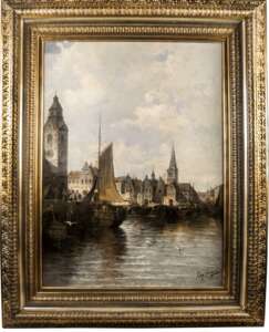 Le tableau « Vue du port d'Amsterdam»