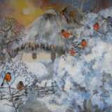 “Flowers of winter” Canvas Acrylic paint Impressionist Landscape painting 2020 - photo 1