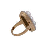 Ring mit Zuchtperlen und Achtkantdiamanten - photo 3