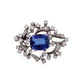 SCHILLING Brosche mit Tansanit ca. 4.5 ct - фото 1