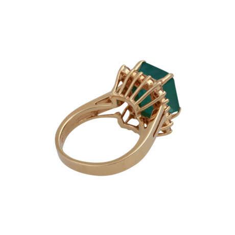 Ring mit transluzentem Smaragd ca. 5,5 ct - photo 3
