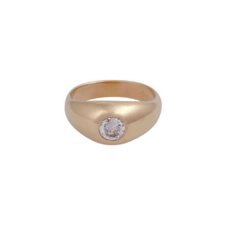 Ring mit Brillant ca. 1 ct, - photo 1