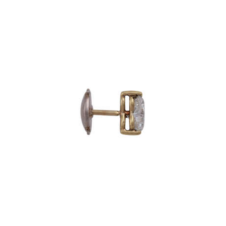 Einzelner Ohrstecker mit Herzschliffdiamant ca. 0,8 ct, - Foto 2