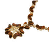 Collier mit Tigerauge und Brillanten - photo 4