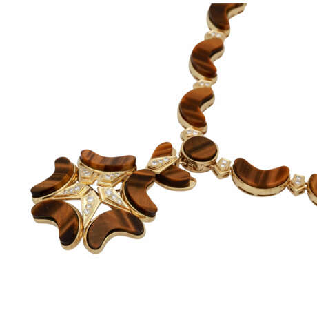 Collier mit Tigerauge und Brillanten - photo 4