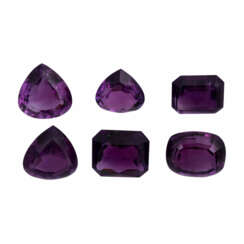 Konvolut 6 Amethyste,