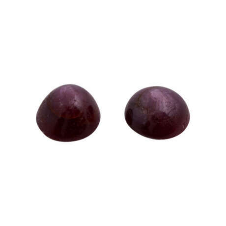 Konvolut 2 violette Sternsaphire ca. 12,6 ct, - photo 1