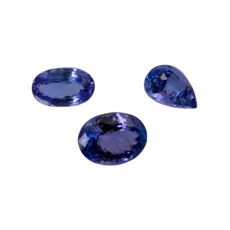 Konvolut 3 Tanzanite (Zoisit) - Foto 1