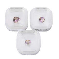 Konvolut 3 Ametrine