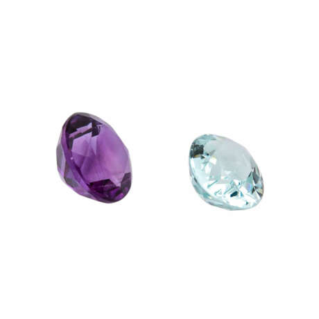 Konvolut: Amethyst und Aquamarin - Foto 3