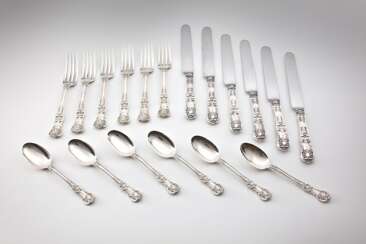 "Tiffany &amp; co." - 18teiliges silver dessert Cutlery set