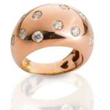 Rosegold-Ring mit Brillanten, - фото 1