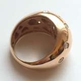 Rosegold-Ring mit Brillanten, - Foto 4