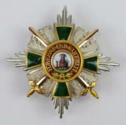 Baden: Grand of the order of the Zähringer lion, knight commander's breast star with swords Duke