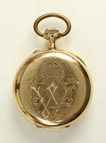 Goldene Geschenkuhr Kaiser Wilhelm II., - photo 1