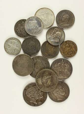 Konvolut von 15 Silbermünzen, - photo 1
