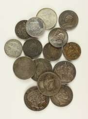 Konvolut von 15 Silbermünzen, 