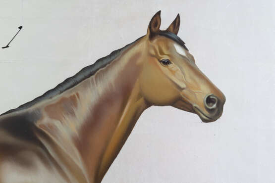 Painting “Thoroughbred horse 1”, Canvas, Oil paint, Hyperrealism, Animalistic, Russia, 2018 - photo 2