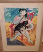 Лидия Треммери (р. 1946). Женщина с кошкой