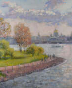 Natalya Savenkova (né en 1967). Saint Petersburg view of hare island autumn