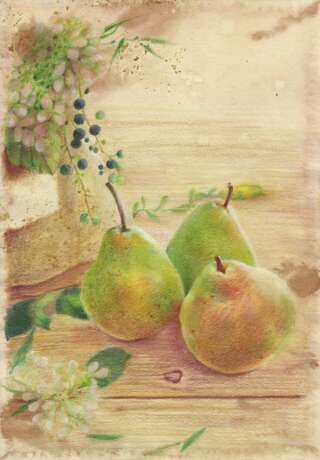 “Pear orchard. 2020. Handmade. The Author - Natalia Pisareva” Paper Pencil Realist Still life 2020 - photo 1