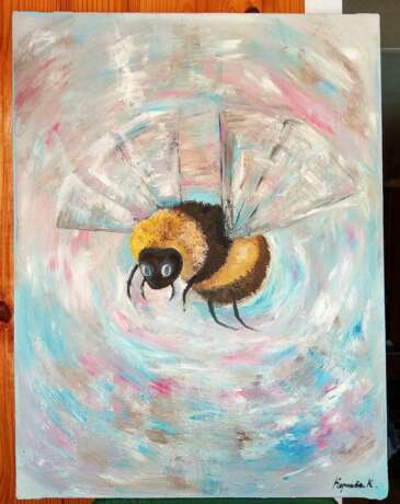 “Bumblebee” Canvas Oil paint Abstractionism Landscape painting 2019 - photo 2