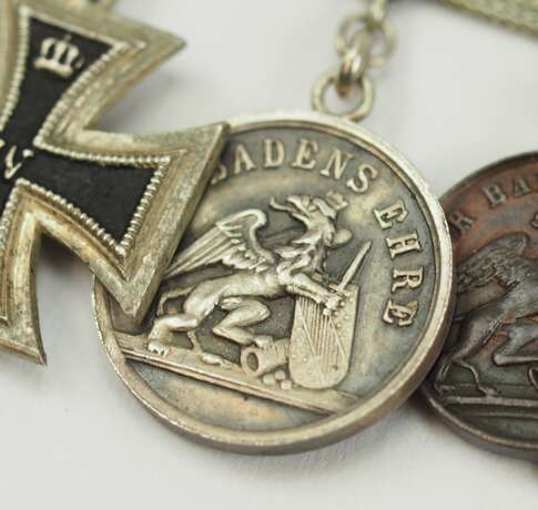 Baden: Miniaturenkette eines Trägers der Silbernen Karl Friedrich Militär Verdienst Medaille. - photo 2