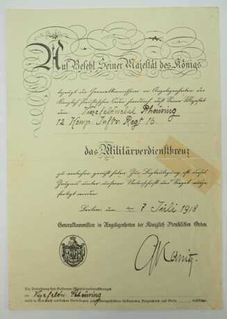 Preussen: Nachlass des Vizefeldwebel Hermann Scheuring, 12./ Infanterie-Regiment 16 - Träger des Militärverdienstkreuzes. - Foto 4