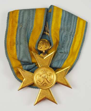 Preussen: Verdienstkreuz, in Gold, mit Jubiläumszahl 50. - Foto 1