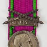 Sachsen-Coburg und Gotha: Sachsen Ernestinischer Hausorden, Silberne Medaille, Carl Eduard, mit Schwerterspange 1914/7. - photo 1