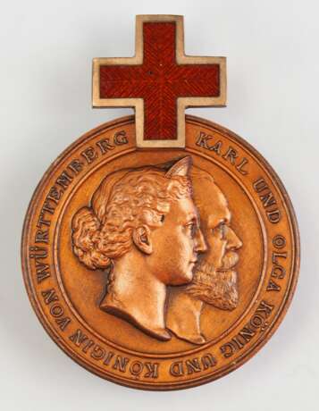 Württemberg: Karl-Olga-Medaille, in Bronze. - Foto 1