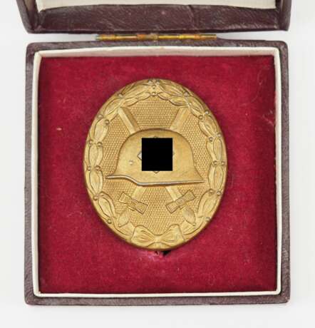 Verwundetenabzeichen, 1939, Gold, im Etui - 65. - Foto 1