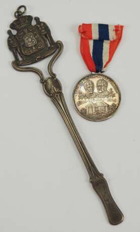 Dänemark: Schießpreis 1861 und Medaille. - фото 1