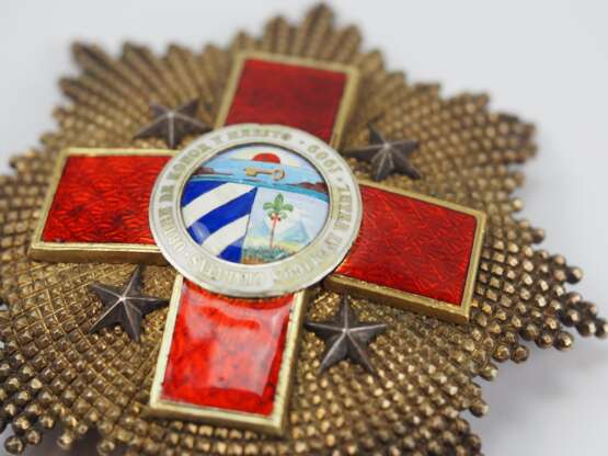 Kuba: Orden der Ehre und des Verdienstes (Orden vom Roten Kreuz), 1. Modell, Großkreuz Stern. - photo 2
