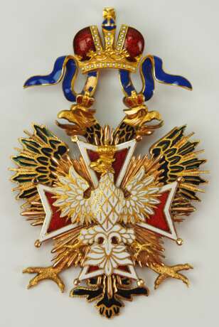 Russland: Kaiserlicher und Königlicher Orden vom Weißen Adler, Kleinod. - Foto 1