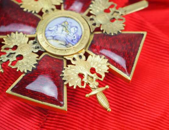 Russland: Orden des heiligen Alexander Newski, Ordenskreuz mit Schwertern. - Foto 3