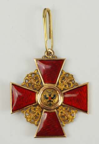 Russland: Orden der heiligen Anna, 2. Modell (1810-1917), 2. Klasse, für Nicht-Christen, im Etui. - Foto 2