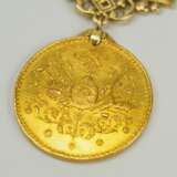 Türkei: Imtiyaz-Medaille, in Gold, mit Säbel- und Datumsspange des Doulat Aouweit. - фото 3