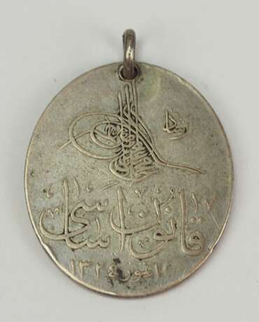 Türkei: Verfassungs-Medaille 1909, in Silber. - Foto 1