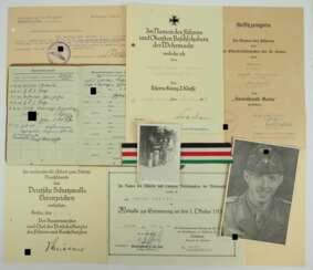 Urkundennachlass eines Oberleutnant der 2./ Flak-Bataillon (mot.) 609 - Kreta und Afrika.