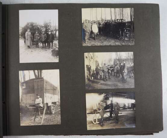 1. Weltkrieg: Lot von 2 Fotoalben des Flieger-Beobachter Ludwig Brauer - Jagdstaffel 2 / Etappen-Flugzeug-Park 7. - фото 9