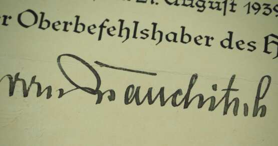 v. Brauchitsch, Walther. - Foto 2