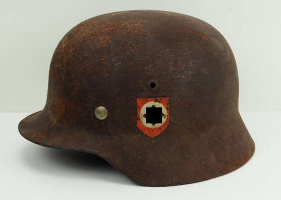 Waffen-SS: Stahlhelm M35 - Doppelemblem. - фото 1