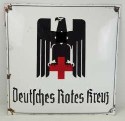 Deutsches Rotes Kreuz: Emaileschild.