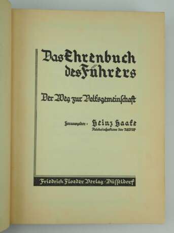 Das Ehrenbuch des Führers / Das Ehrenbuch der SA. - Foto 4