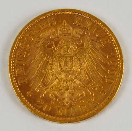 Württemberg: 20 Mark, Wilhelm II., 1900. - Foto 2