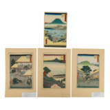 Vier Farbholzschnitte. JAPAN von UntertasseAGAWA HIROSHIGE (1797-1858). - фото 1