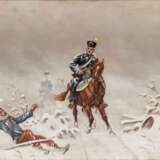 SELL, CHRISTIAN II. (1854-1925), "Szene aus dem Krieg 1870/71", - Foto 1