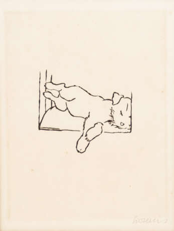 SINTENIS, RENÉE (1888-1965), "Schlafender Terrier", - photo 1