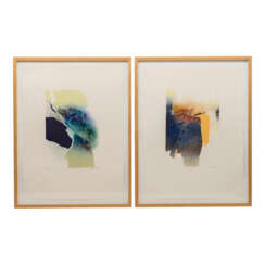 MÈAN, FRANCIS (geb. 1962), Paar abstrakte Kompositionen,